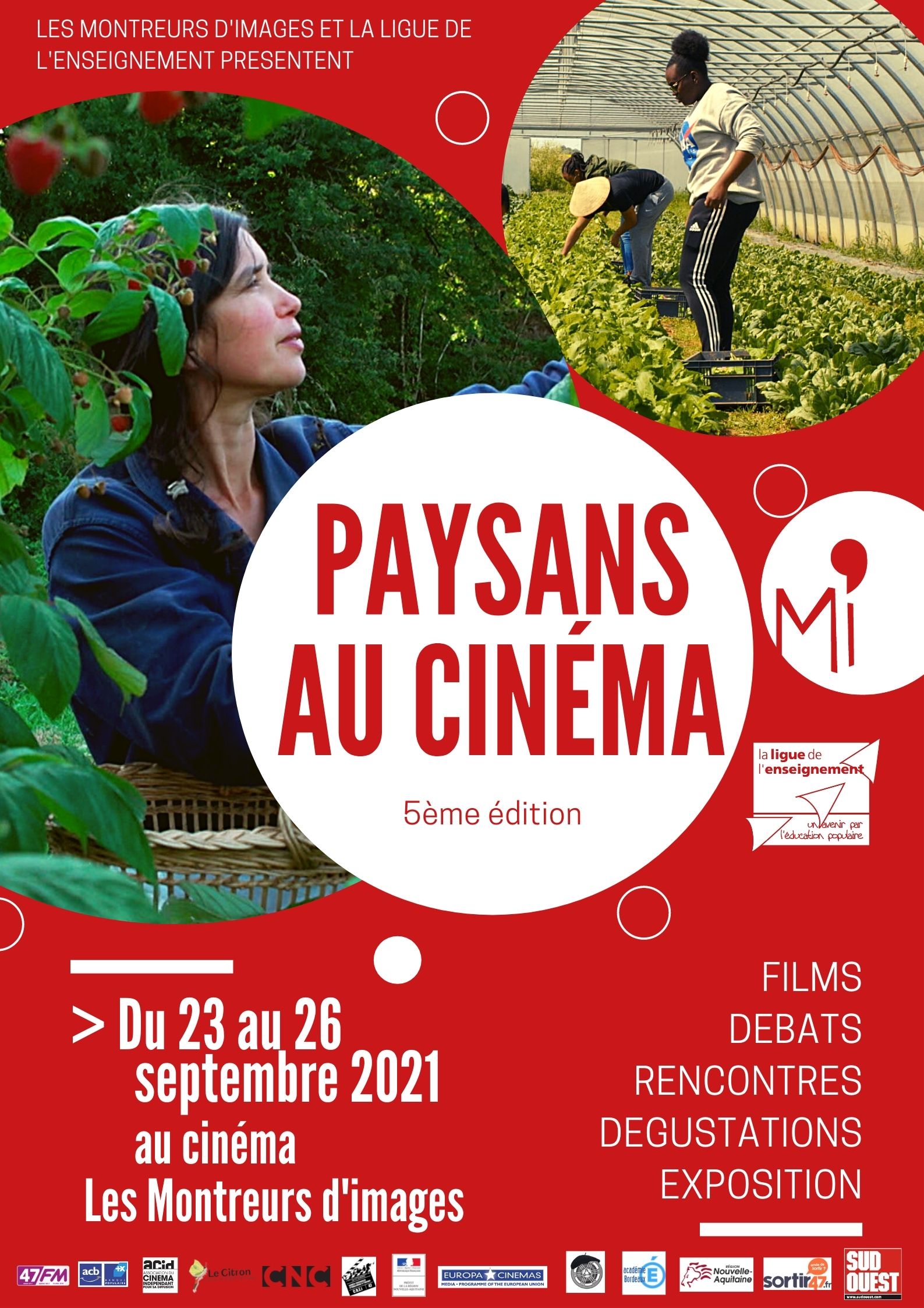 Affiche paysans au cinéma